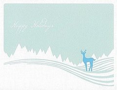 10 Snow Motif Holiday Cards on Etsy
