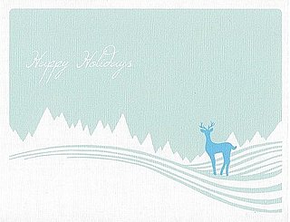 10 Snow Motif Holiday Cards on Etsy
