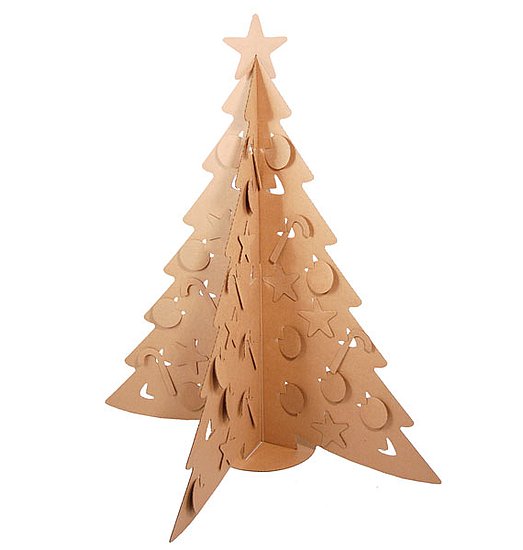 The eco-friendly Cardboard Christmas Tree ($20), made from recycled cardboard, ships flat, comes with more than 50 cardboard ornaments, and can be used to hang your own ornaments.
The eco-friendly Cardboard Christmas Tree ($20), made from recycled cardboard, ships flat, comes with more than 50 cardboard ornaments, and can be used to hang your own ornaments.