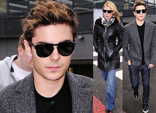Photos of Zac Efron and Claire Danes at Heathrow Airport as they Arrive in London, UK To Promote Me and Orson Welles