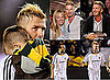 Photos of David Beckham New Hair Cuddling Cruz, David Beckham at Lakers Game, David Beckham Winning MLS Western Conference
