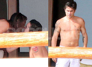Photos of Sexy Shirtless Colin Farrell on Holiday / Vacation With Girlfriend Alicja Bachieda in Mexico