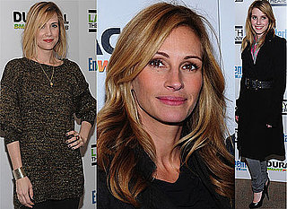 Photos of Julia Roberts, Emma Roberts, Sam Rockwell, John Krasinski, Kristen Wiig at Labyrinth Theater Benefit