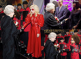 Photos of the Queen Meeting Lady GaGa, Diversity, Alexandra Burke, Miley Cyrus at Royal Variety Performance 2009 2009-12-08 02:28:40