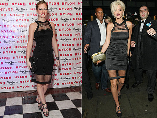 Leighton Meester and Sarah Harding in Preen Spring 2010 Dress
