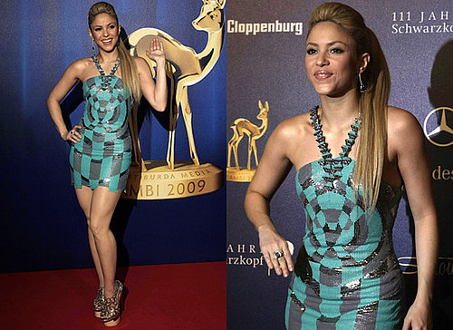 Shakira in Versace at 2009 Bambi Awards