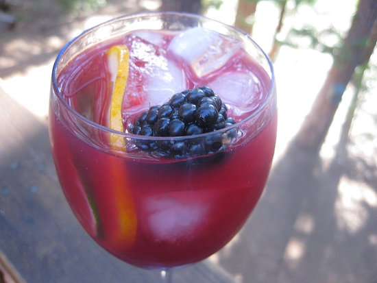 Blackberry and Cabernet Caipirinha