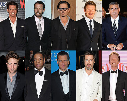Photos and Poll of Favorite Male Stars of 2009 Including Johnny Depp, Robert Pattinson, Tom Cruise and Davdi Beckham