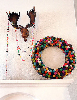 Cool Idea: Felted Ball Wreath