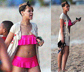 Photos of Rihanna in a Pink Bikini While Vacationing in Barbados