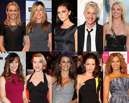 Photos and Poll of Favorite Female Stars of 2009 Reese Witherspoon, Angelina Jolie, Jennifer Aniston, Beyonce Knowles, Penelope