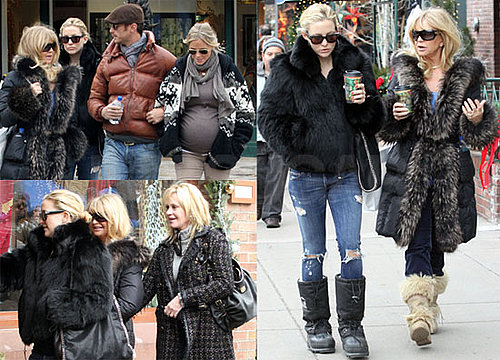 Photos of Kate Hudson, Goldie Hawn, and Oliver Hudson in Aspen For Christmas