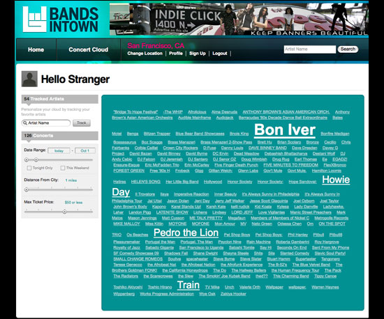 Bands in Town