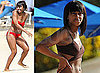 Photos of Alexandra Burke in a Red Bikini and a Brown Bikini in Barbados for her Christmas Holiday 2009