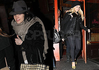 Photos of Ashlee and Jessica Simpson Eating in NYC