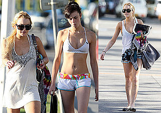 Photos of Lindsay Lohan and Ali Lohan Spending Time on St. Bart's