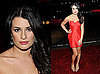 Glee's Lea Michele Attends 2010 People's Choice Award in Red Dress 2010-01-06 18:50:18