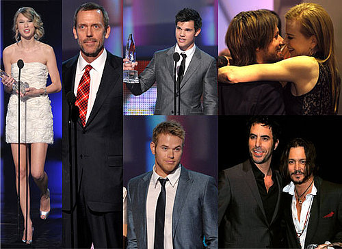 Photos from the Show and Backstage at the 2010 People's Choice Awards Including Taylor Lautner, Kellan Lutz, Taylor Swift