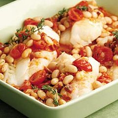 Chorizo White Bean Baked Fish Recipe