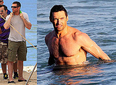 Photos of Hugh Jackman Shirtless in the Sea in Brazil Filming a new Ice Tea Advert Photos of Hugh Jackman Shirtless in the Sea in Brazil Filming a new Ice Tea Advert