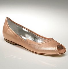 Trend Alert: Metallic Peep Toe Flats Trend Alert: Metallic Peep Toe Flats