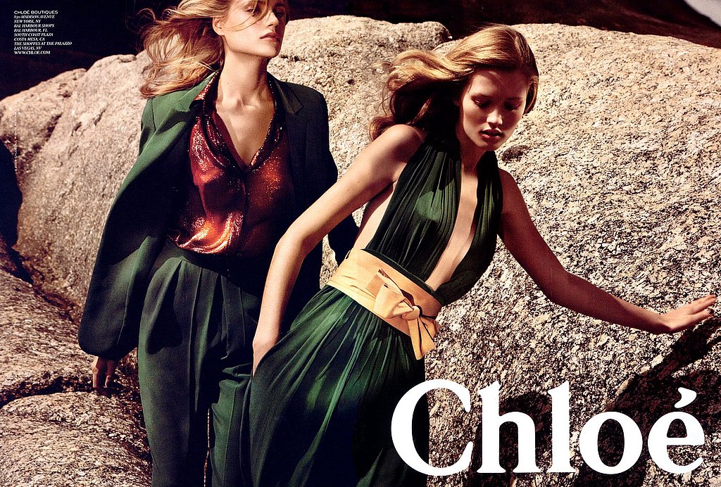 Anna Maria Jagodzinska and Toni Garrn for Chloe; Ph. Mikael Jansson Anna Maria Jagodzinska and Toni Garrn for Chloe; Ph. Mikael Jansson