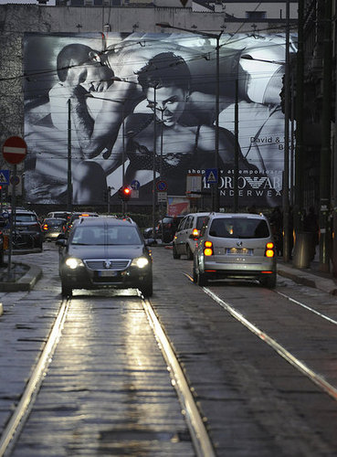 Emporio Armani Underwear Billboards Unveiled In Milan 