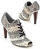 Dolce & Gabbana Runway Snakeskin Lace-Up Bootie