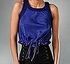 Larson Grey Bellara Crop Braid Tank