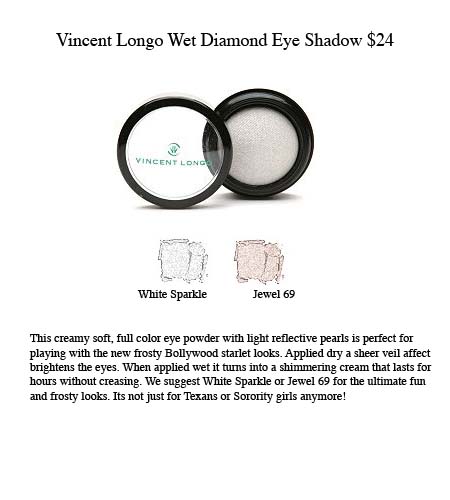 Frosted Eyes With Vincent Longo's Wet Diamond Eye Shadow