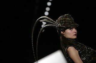 Carolina Herrera Autumn Winter 2008 Collection with feathers