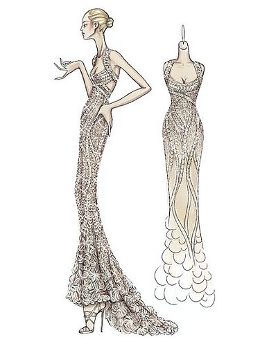 Spring 2009 Atelier Versace: Red Carpet Ruffles and Whorls Spring 2009 Atelier Versace: Red Carpet Ruffles and Whorls