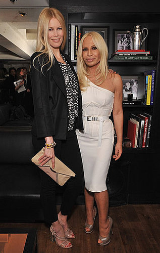 Claudia Schiffer, Donatella Versace Claudia Schiffer, Donatella Versace
