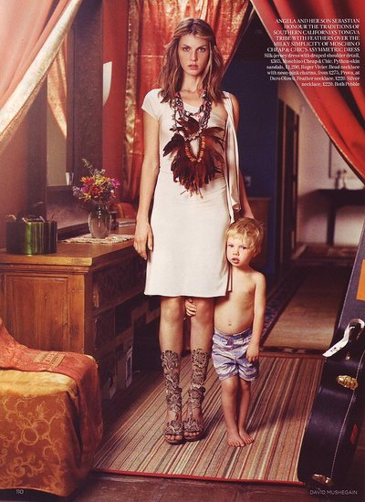 Angela Lindvall Opens Her Home to British Vogue