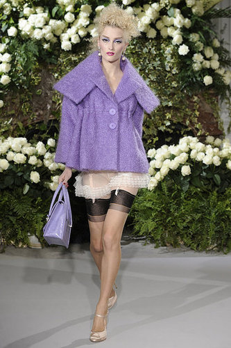 John Galliano Shows a Little Garter for Fall 2009 Christian Dior Couture John Galliano Shows a Little Garter for Fall 2009 Christian Dior Couture