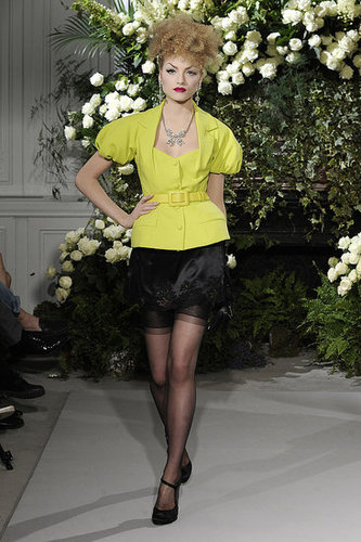 John Galliano Shows a Little Garter for Fall 2009 Christian Dior Couture John Galliano Shows a Little Garter for Fall 2009 Christian Dior Couture