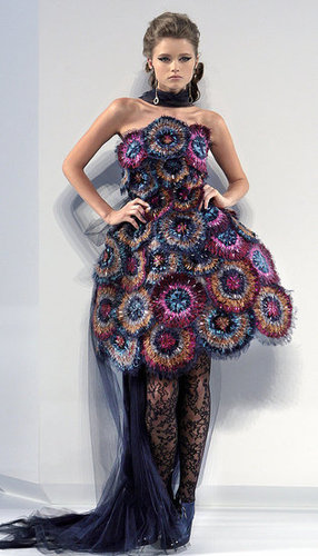 Karl Lagerfeld's Fall 2009 Chanel Couture: All High/Low Skirts and Perfume Bottles Karl Lagerfeld's Fall 2009 Chanel Couture: All High/Low Skirts and Perfume Bottles