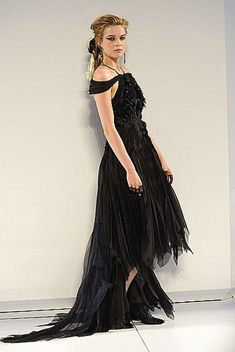 Karl Lagerfeld's Fall 2009 Chanel Couture: All High/Low Skirts and Perfume Bottles Karl Lagerfeld's Fall 2009 Chanel Couture: All High/Low Skirts and Perfume Bottles