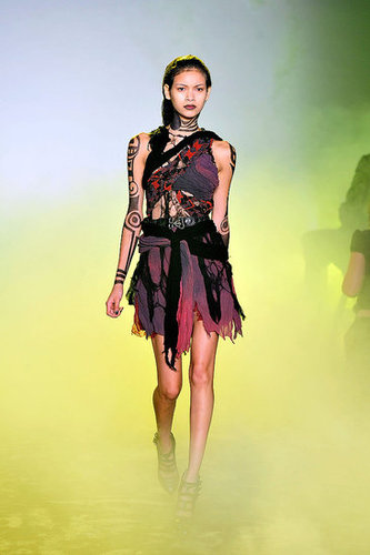 Rodarte, Inspired by Death Valley and Vultures, Go Goth Tribal Warrior for Spring 2010 Rodarte, Inspired by Death Valley and Vultures, Go Goth Tribal Warrior for Spring 2010