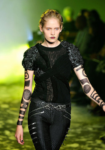 Rodarte, Inspired by Death Valley and Vultures, Go Goth Tribal Warrior for Spring 2010 Rodarte, Inspired by Death Valley and Vultures, Go Goth Tribal Warrior for Spring 2010