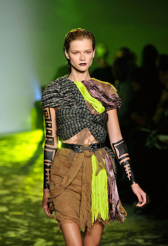 Rodarte, Inspired by Death Valley and Vultures, Go Goth Tribal Warrior for Spring 2010 Rodarte, Inspired by Death Valley and Vultures, Go Goth Tribal Warrior for Spring 2010