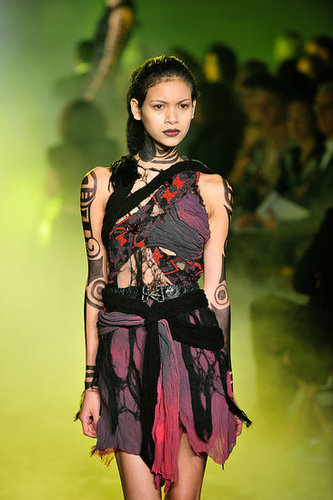 Rodarte, Inspired by Death Valley and Vultures, Go Goth Tribal Warrior for Spring 2010 Rodarte, Inspired by Death Valley and Vultures, Go Goth Tribal Warrior for Spring 2010