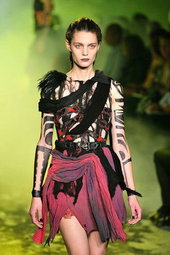 Rodarte, Inspired by Death Valley and Vultures, Go Goth Tribal Warrior for Spring 2010 Rodarte, Inspired by Death Valley and Vultures, Go Goth Tribal Warrior for Spring 2010