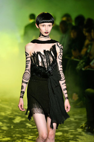 Rodarte, Inspired by Death Valley and Vultures, Go Goth Tribal Warrior for Spring 2010 Rodarte, Inspired by Death Valley and Vultures, Go Goth Tribal Warrior for Spring 2010