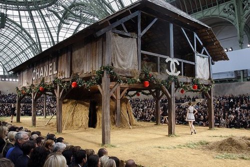 Chanel Goes Farm Girl, Takes a Roll in Hay for Spring 2010 Chanel Goes Farm Girl, Takes a Roll in Hay for Spring 2010