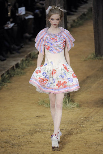 Chanel Goes Farm Girl, Takes a Roll in Hay for Spring 2010 Chanel Goes Farm Girl, Takes a Roll in Hay for Spring 2010