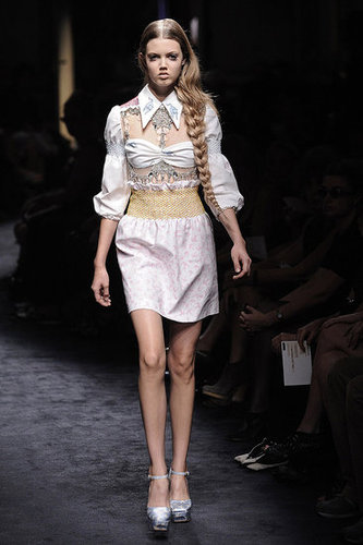 Miuccia Prada Interprets "Innocence" with Cat and Bird Prints for Miu Miu Spring 2010 Miuccia Prada Interprets "Innocence" with Cat and Bird Prints for Miu Miu Spring 2010