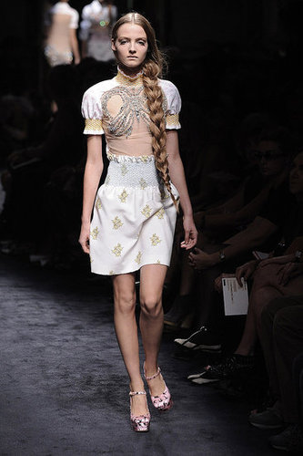 Miuccia Prada Interprets "Innocence" with Cat and Bird Prints for Miu Miu Spring 2010 Miuccia Prada Interprets "Innocence" with Cat and Bird Prints for Miu Miu Spring 2010