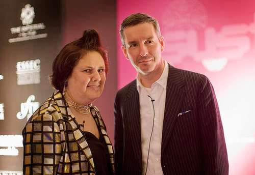 Suzy Menkes and Dries Van Noten Suzy Menkes and Dries Van Noten