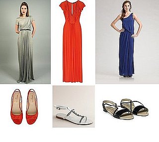 Shopping: Draped Maxi Dresses With Standout Sandals  